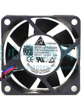 原装DELTA台达QFR0624GH 6025 24V 0.21A 6CM/厘米耐用变频器风扇