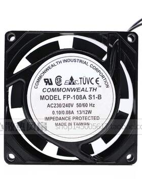 COMMONWEALTH ROTARY FAN FP-108A S1-B 220/240V 8CM 8038 风扇