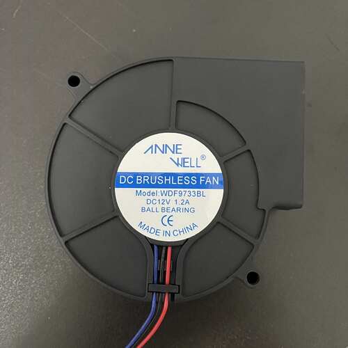 VNNE WELL WDF9733BL DC 12V 1.2A 9.7厘米鼓风机散热风扇大风力