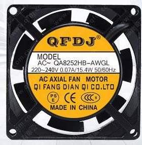 QFDJ AC220V QA8252HB-AWGL 机箱机柜散热轴流风机