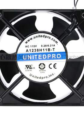 UNITEDPRO A1238H11B-T 115V 0.28/0.21A 12038 机框风机散热风扇