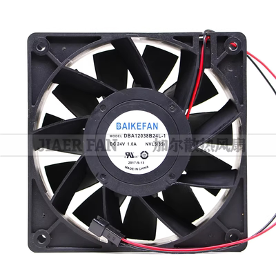 DBA12038B24L-1 24V 1.0A原装BAIKEFAN 大风量滚珠变频器散热风扇