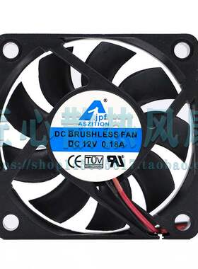 jpf ASZITION DC 12V 0.18A 60x60x15mm 6厘米散热小风扇