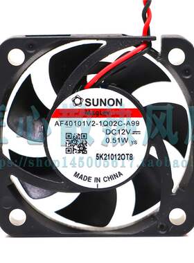 建准SUNON AF40101V2-1Q02C-A99 DC 12V 0.51W 4CM/厘米散热风扇