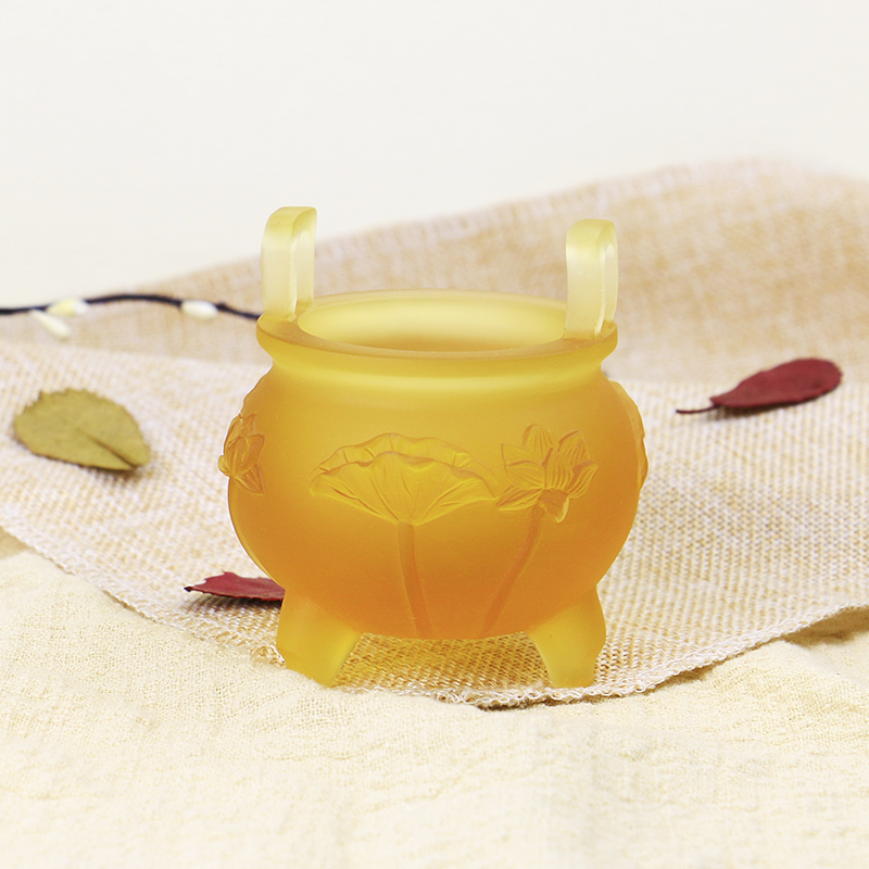 琉璃仿古风香炉供奉小号佛具