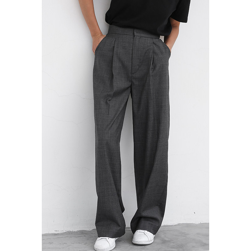 JUZININE原创100%纯羊毛长裤春秋复古高腰休闲薄精纺西装裤女,女装/女士精品,西装裤/正装裤,淘宝优惠券,粉丝福利购,淘宝优惠卷