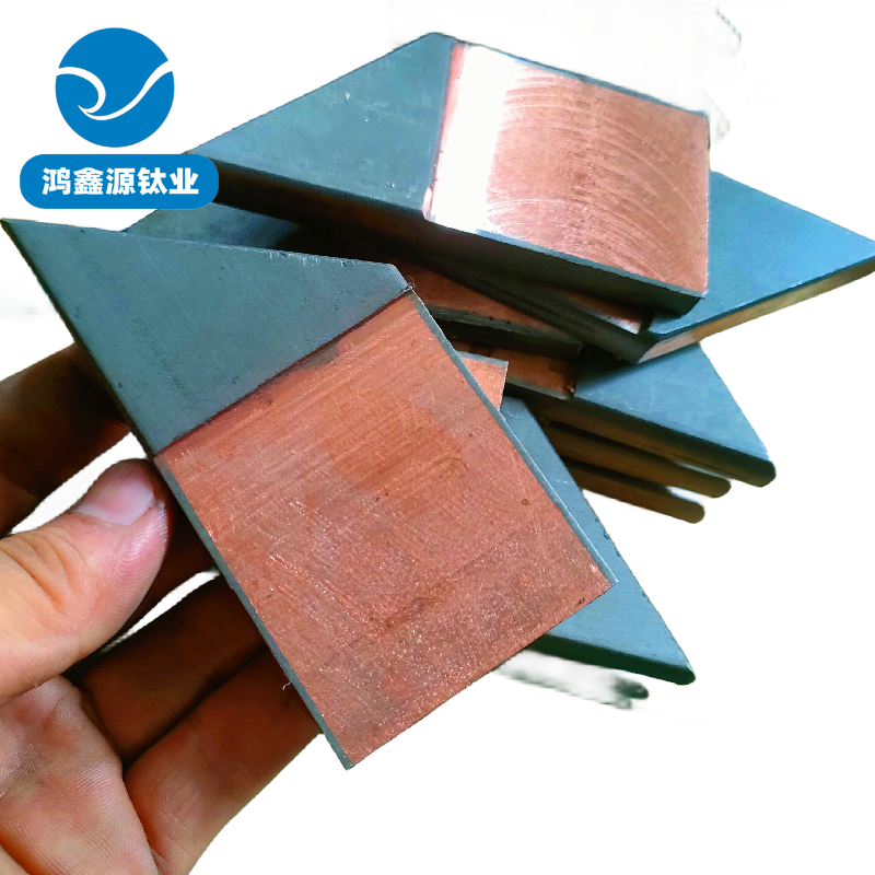 钛包铜TA2+T2紫铜包钛导电梁扁条圆棒钛铜复合阳极杠电极耐腐蚀铜