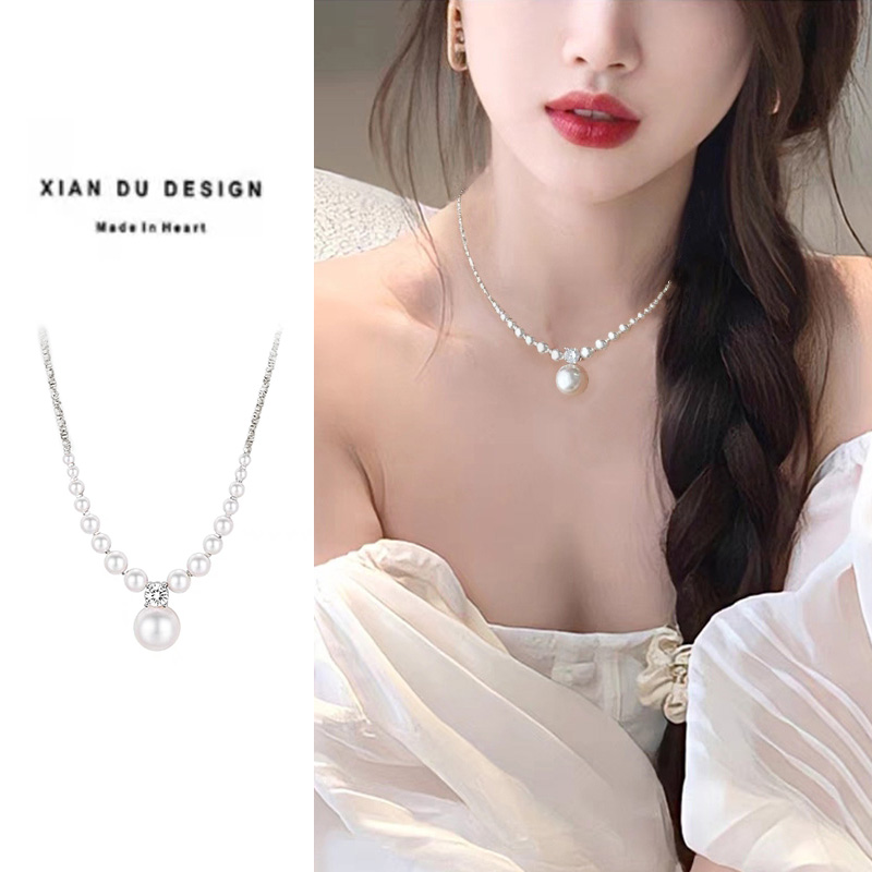 法式夸张轻奢锁骨链优雅复古