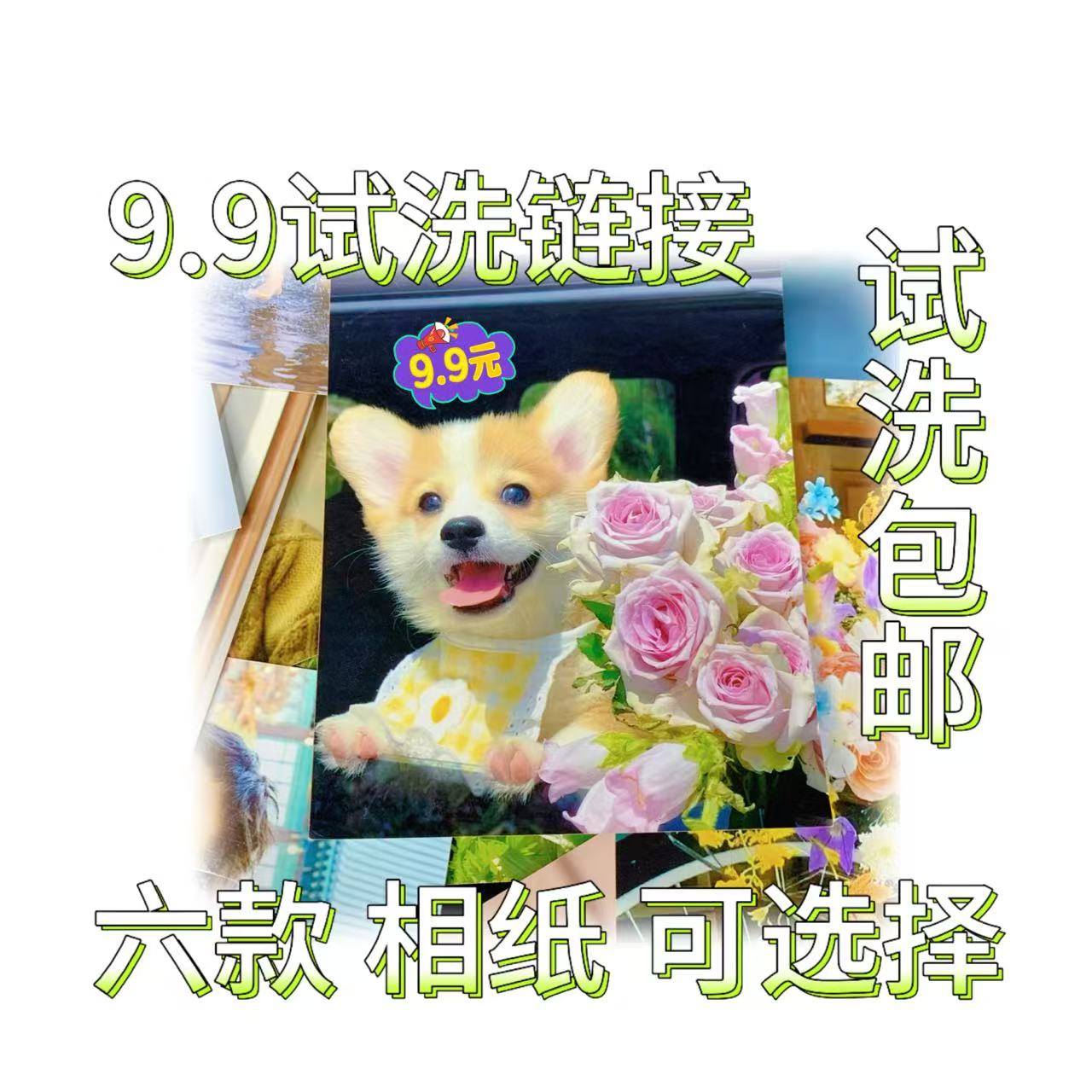 洗照片 照片冲洗 试洗链接 9.9元 多款相纸 多款样式 随心挑选