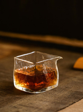 纯手工玻璃公道杯高硼硅耐热分茶器加厚匀杯吹制公杯功夫茶具