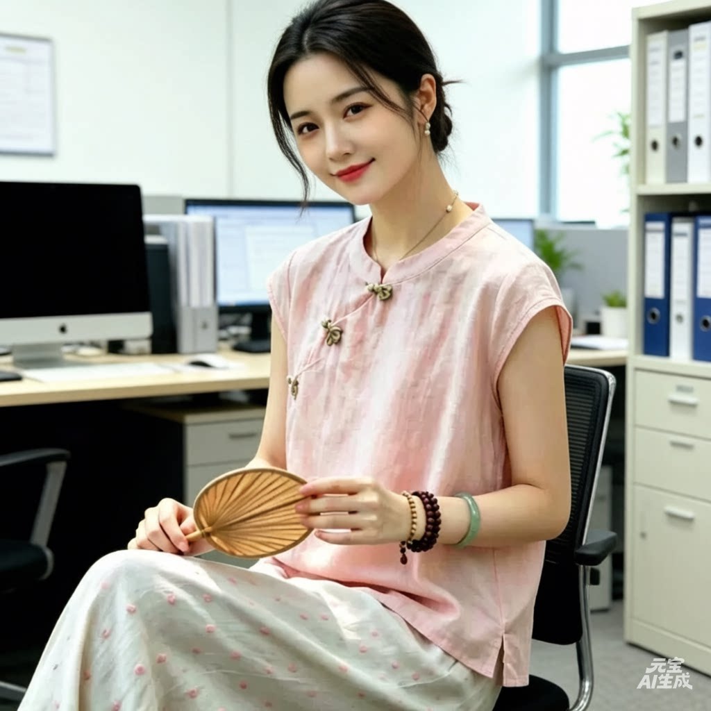 棉麻休闲套装新中式两件套禅意夏连体衣/裤