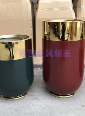 不锈钢花瓶格艺金属现代风格