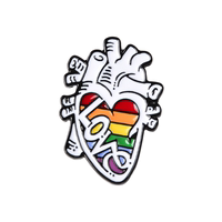 Human organ brooches, eyes, teeth, brain, kidneys, lungs, liver, breasts, heart, department MEDALS thumbnail 8