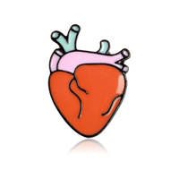 Human organ brooches, eyes, teeth, brain, kidneys, lungs, liver, breasts, heart, department MEDALS thumbnail 5