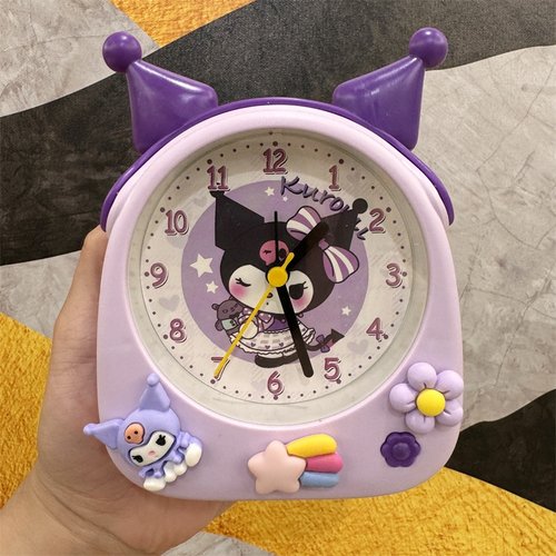 儿童卡通闹钟学生叫醒起床时钟