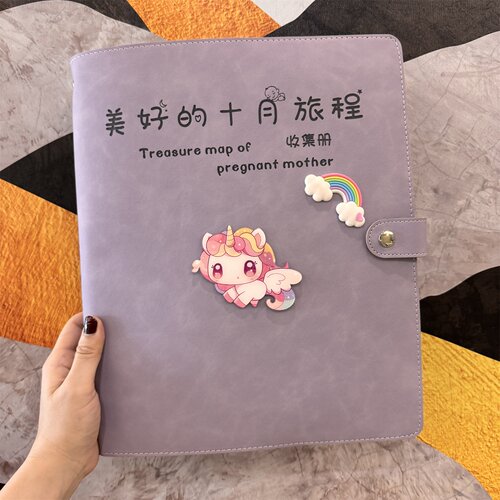 孕妈产检收纳册a4a5页软皮资料册