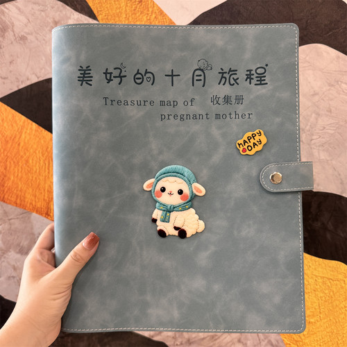 新版羊宝宝产检报告单活页收纳册