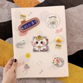 可爱马宝宝孕检报告单收纳册a4a5资料册文件夹孕妈孕期产检档案册