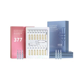 芈茵美377美白淡斑精华液面部旗舰蓝铜胜肽抗皱保湿