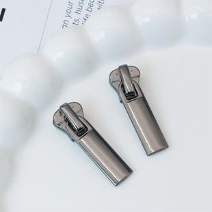 新款5号树脂牙齿专用银色高档校服外套背包替换锌合金材质拉链头