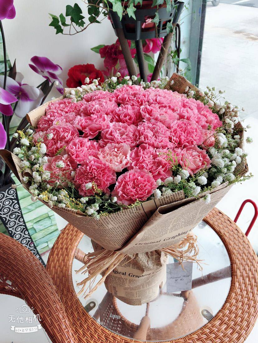 母亲节鲜.花束安徽阜阳速递同城生日送玫瑰康乃馨颍东颍上太和界