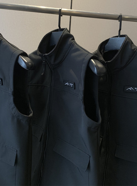 软壳户外 防风拒水摇粒绒 秋冬季男士保暖抗寒加绒立领马甲背心潮