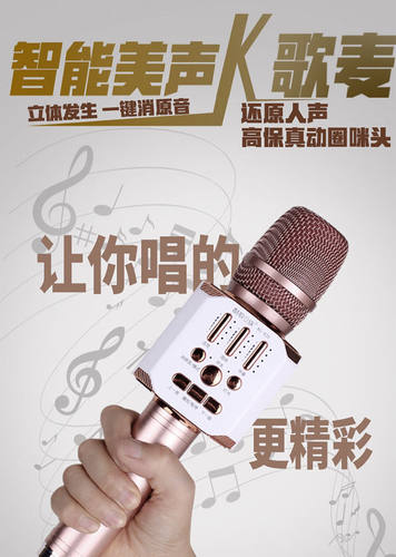 酷歌e族动圈麦芯KG-820麦克风无线话筒全民通用家用户外K歌