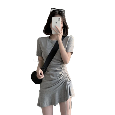 休闲气质修身显瘦百搭