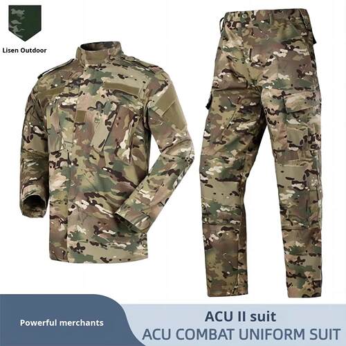 Tactical camouflage suit real-life outdoor ACU uniform; mi