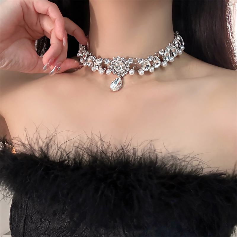 美宣雅珍珠锆石项链颈链