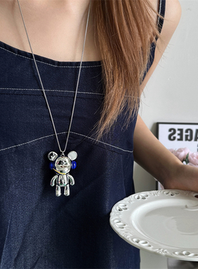 简约个性ins风网红暴力熊项链