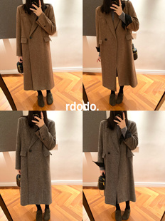 英国哈里斯彩线人字纹羊毛长款 西装 气场大衣 玛格丽经典 Rdodo自线