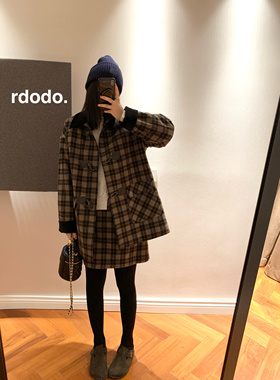 Rdodo 加绒发热一条过冬穿显瘦高腰收腹提臀厚连裤袜踩脚打底裤