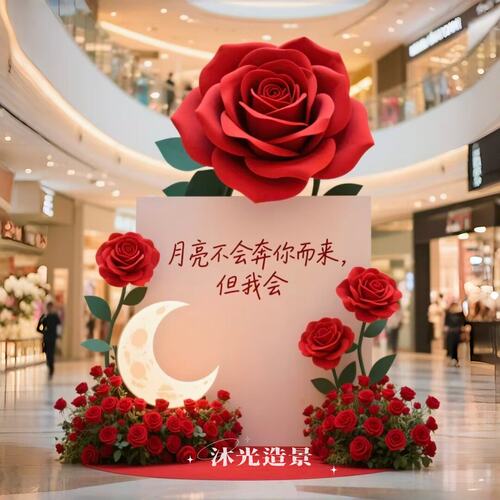 七夕情人节拍照背景美陈装置