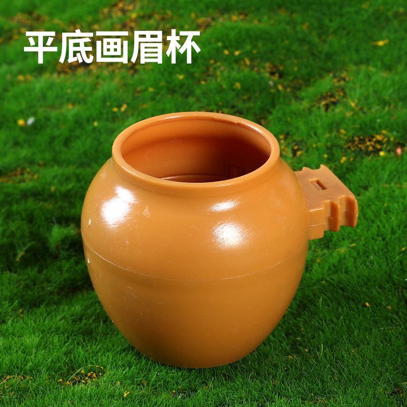 鸟笼配件水杯鸟食罐塑料防甩水胶杯鹦鹉鸟食槽八哥玉鸟食碗