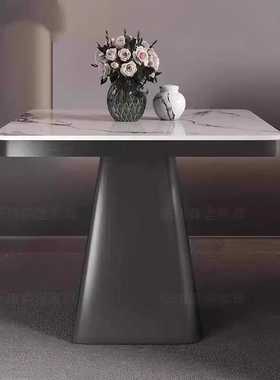 轻奢岩板边几现代简约高级床头沙发角几阳台卧室茶桌阳台方桌子