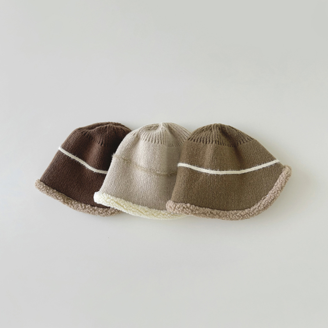 韩国儿童帽子秋冬新款时尚简约防风保暖女童盆帽小清新宝宝渔夫帽