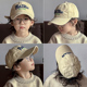 字母男童女童遮阳帽宝宝鸭舌帽棒球帽 2024时尚 新款 儿童帽子春季
