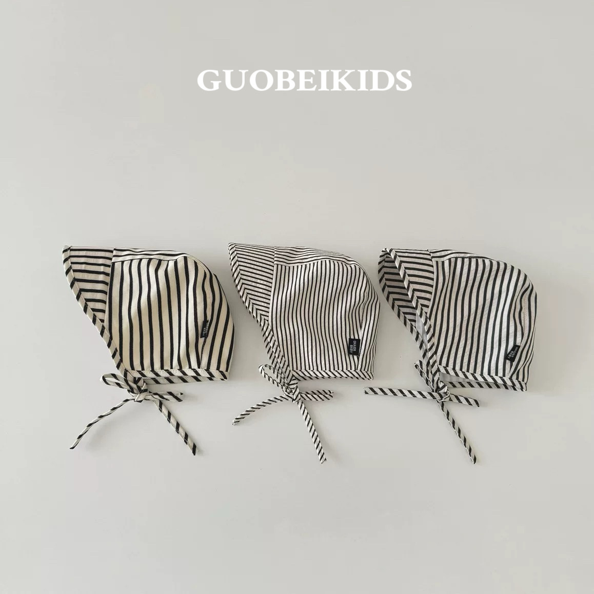 韩国婴儿帽子春秋季2026新款条纹男童女童宝宝遮阳帽婴幼儿渔夫帽