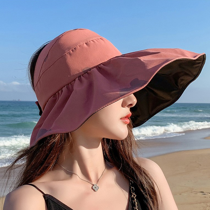 空顶帽防晒女夏季大帽檐贝壳帽防紫外线太阳帽休闲日本黑胶遮阳帽在类目 服饰配件/皮带/帽子/围巾, 帽子中 - 来自Buy2taobao.com提供专业的淘宝代购服务