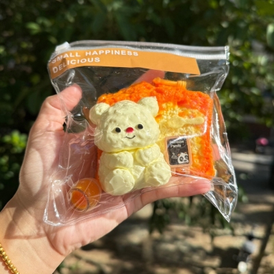 蜜罐熊吐司小红书同款硅胶捏捏乐