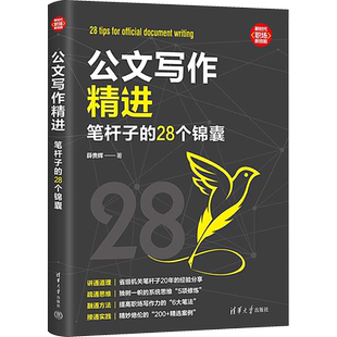公文写作精进 笔杆子的28个锦囊 薛贵辉 著 商务写作经管、励志 新华书店正版图书籍 清华大学出版社
