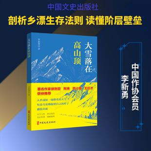大雪落在高山顶 李新勇 著 著 短篇小说集/故事集文学 新华书店正版图书籍 中国文史出版社