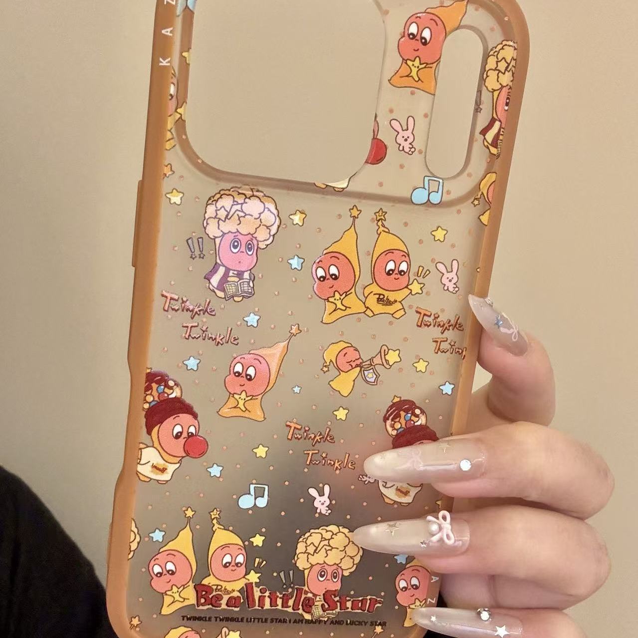 童趣可爱吹泡泡爆炸头星星宝宝适用ihone17promax苹果16p手机壳15