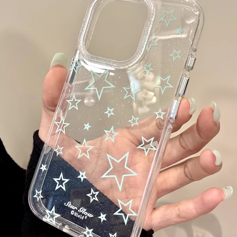 韩系ins闪粉满屏星星适用iphone16promax苹果15手机壳1新款13pro