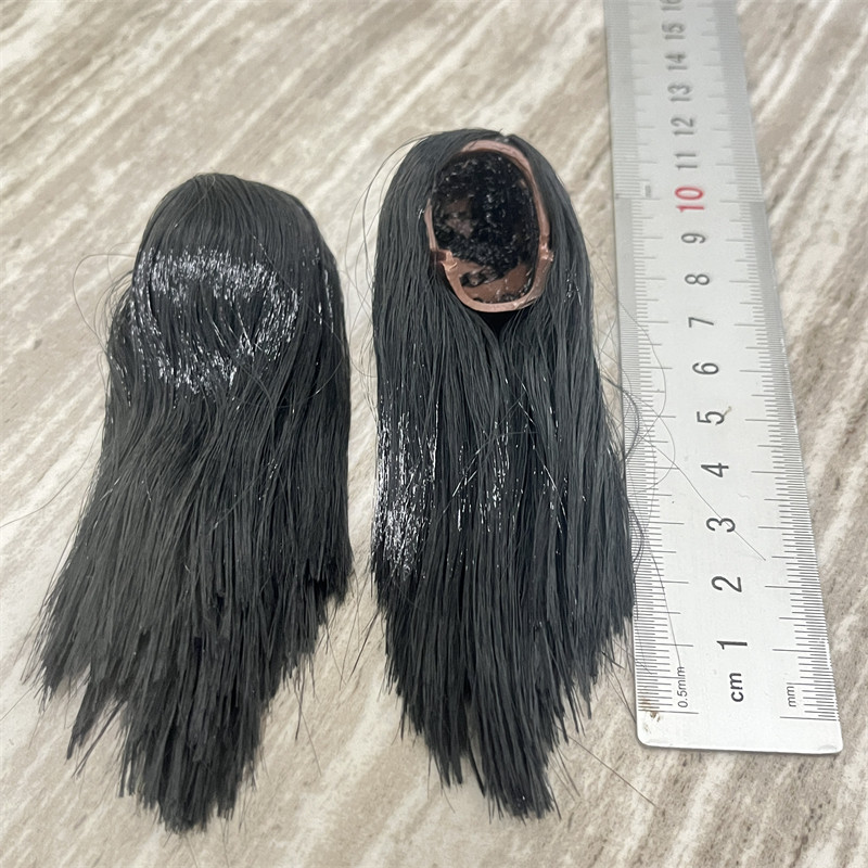 现货 1/6女兵人 假发 带脑壳头雕发套 头发 女头雕改发型用