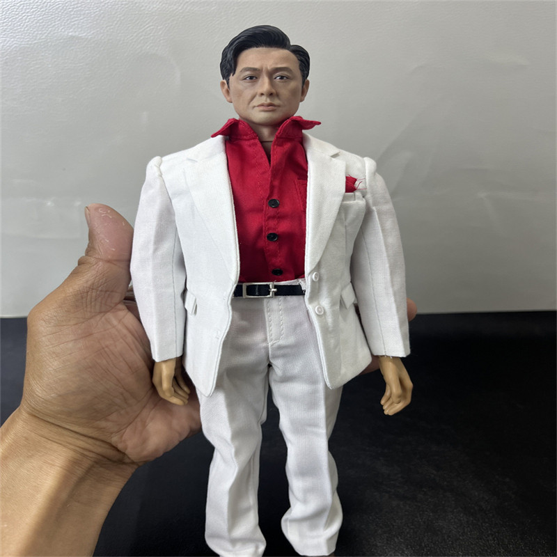 现货 1/6 潮流兵人 自d 卖鱼老大 高启强 强哥 白色西装 12寸模型