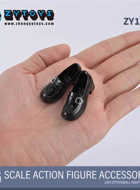 ZYTOYS 1/6 女兵人 ZY1041 乐福鞋 法式圆头小皮鞋 学生鞋 现货