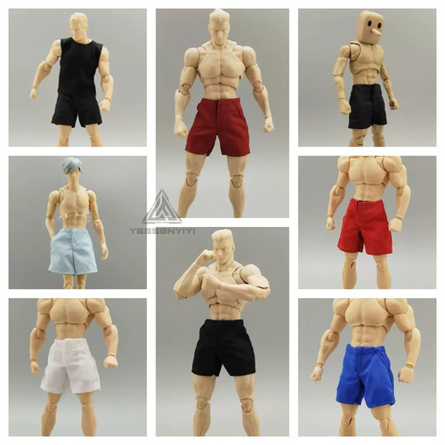 现货 1/12兵人 DG-91 休闲潮流短裤15CM瘦体娃衣 适配VTOYS方大头