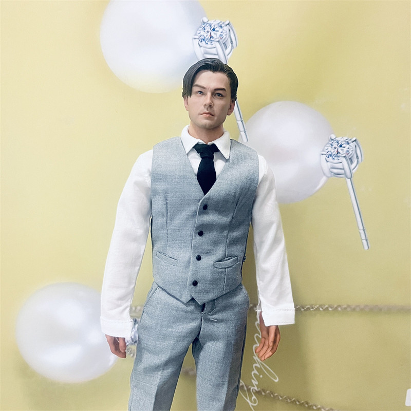现货 1/6 潮流兵人 服饰模型 灰色马甲套装 12寸可动人偶衣服